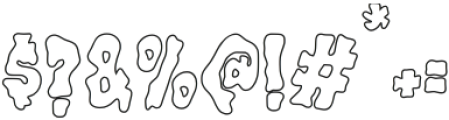 SpookInk Outline otf (400) Font OTHER CHARS