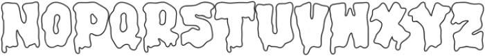 SpookInk Outline otf (400) Font LOWERCASE