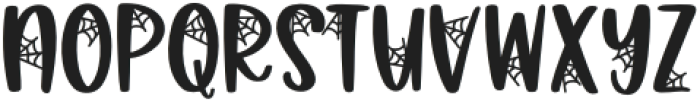 Spooked Regular otf (400) Font UPPERCASE