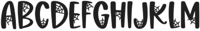 Spooked Regular otf (400) Font LOWERCASE