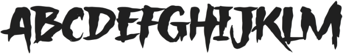 Spooked otf (400) Font UPPERCASE