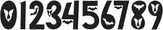 Spooky Bat ttf (400) Font OTHER CHARS