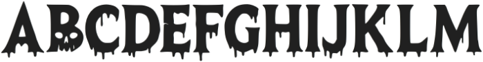 Spooky Extra otf (400) Font UPPERCASE