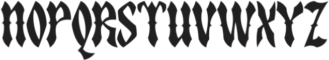Spooky Frights otf (400) Font UPPERCASE