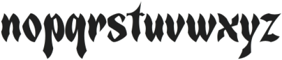 Spooky Frights otf (400) Font LOWERCASE