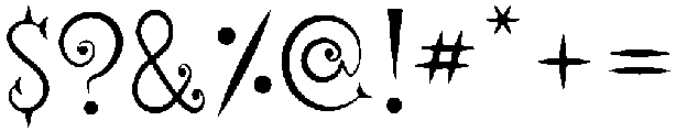 Spooky Midnight Regular otf (400) Font OTHER CHARS