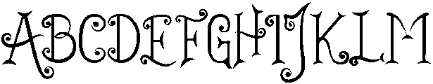 Spooky Midnight Regular otf (400) Font UPPERCASE