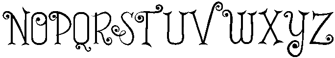Spooky Midnight Regular otf (400) Font UPPERCASE