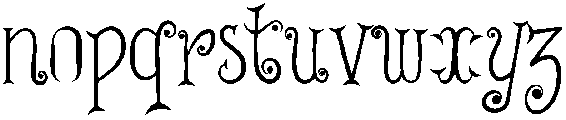 Spooky Midnight Regular otf (400) Font LOWERCASE