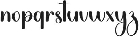 Spooky Minimalist Regular otf (400) Font LOWERCASE