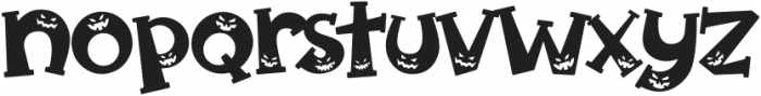 Spooky Pumpkin alternates 1 Regular otf (400) Font LOWERCASE