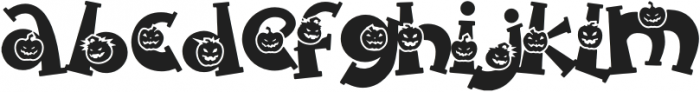 Spooky Pumpkin alternates 2 Regular otf (400) Font LOWERCASE