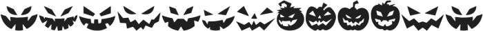 Spooky Pumpkin icon Regular otf (400) Font UPPERCASE