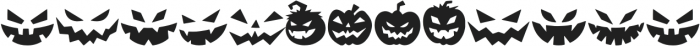 Spooky Pumpkin icon Regular otf (400) Font LOWERCASE