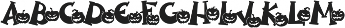 Spooky Pumpkin swash Regular otf (400) Font UPPERCASE