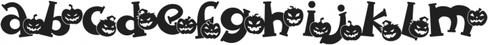 Spooky Pumpkin swash Regular otf (400) Font LOWERCASE