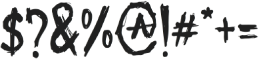 Spooky Punk otf (400) Font OTHER CHARS