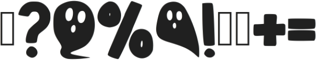 Spooky Regular ttf (400) Font OTHER CHARS