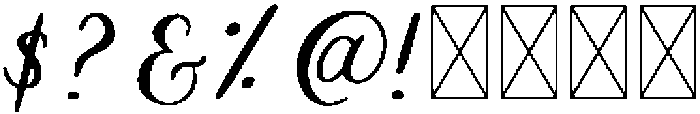 Spooky Script Regular otf (400) Font OTHER CHARS