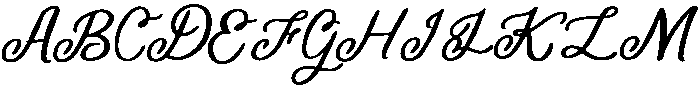 Spooky Script Regular otf (400) Font UPPERCASE