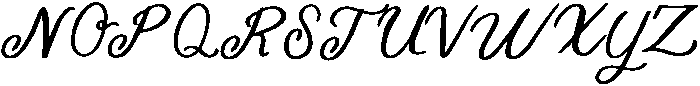 Spooky Script Regular otf (400) Font UPPERCASE