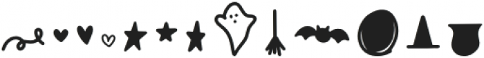 Spooky Season Extras Regular otf (400) Font LOWERCASE