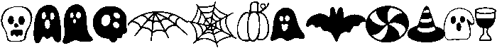 Spooky Season Regular otf (400) Font LOWERCASE