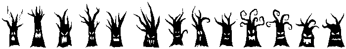 Spooky Tree Regular otf (400) Font UPPERCASE