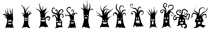 Spooky Tree Regular otf (400) Font UPPERCASE