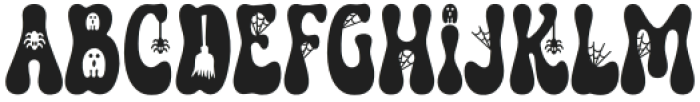 Spooky Vintage Regular otf (400) Font UPPERCASE