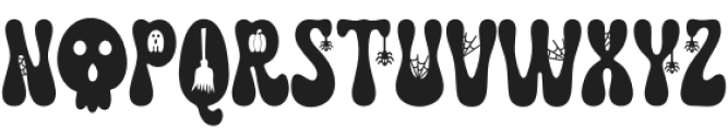 Spooky Vintage Regular otf (400) Font UPPERCASE