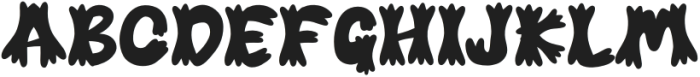 Spooky Wood Regular otf (400) Font LOWERCASE