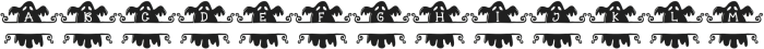 Spooky dark monogram Regular otf (400) Font UPPERCASE