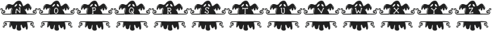 Spooky dark monogram Regular otf (400) Font UPPERCASE