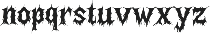 SpookyPartyClub otf (400) Font LOWERCASE