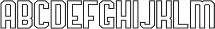 Sport Ish 1 Outlined otf (400) Font LOWERCASE