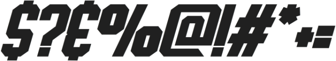 Sport Ish 2 Bold Italic otf (700) Font OTHER CHARS