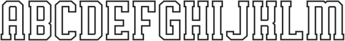 Sport Ish 2 Outlined otf (400) Font UPPERCASE