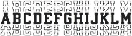 SportStacked-Regular otf (400) Font LOWERCASE