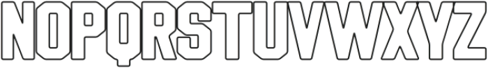Sportage outline otf (400) Font UPPERCASE