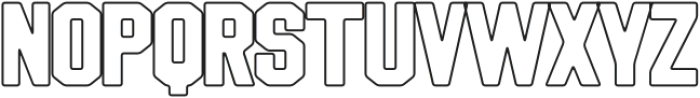 Sportage outline otf (400) Font LOWERCASE