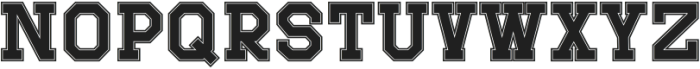 Sportfield Varsity Outline 2 otf (400) Font UPPERCASE