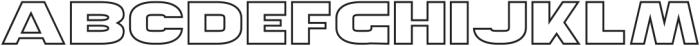 Sportify Line Regular otf (400) Font UPPERCASE