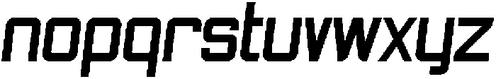 Sportiva Italic otf (400) Font LOWERCASE