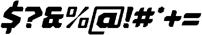 Sporty Youth Italic otf (400) Font OTHER CHARS