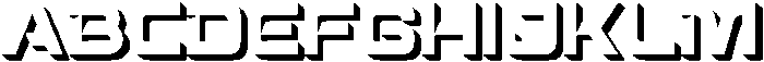 Spotfix Shadow Bold otf (700) Font UPPERCASE