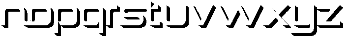 Spotfix Shadow otf (400) Font LOWERCASE