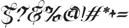 Spreading Decorative Italic otf (400) Font OTHER CHARS