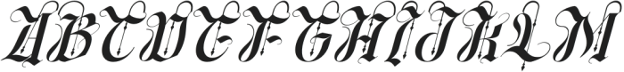 Spreading Decorative Italic otf (400) Font UPPERCASE