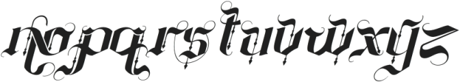 Spreading Decorative Italic otf (400) Font LOWERCASE